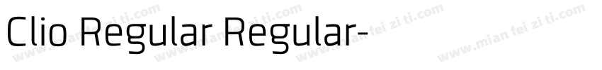 Clio Regular Regular字体转换